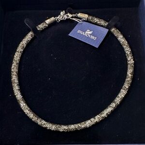 Swarovski Sparkling  Mesh & Crystal Necklace
NWT